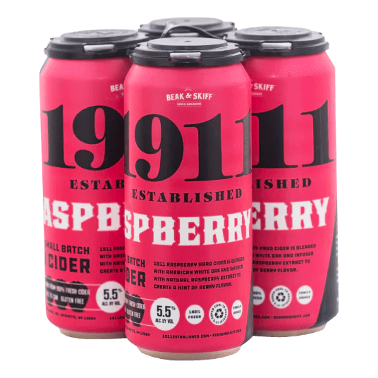 1911 RASPBERRY 4 PACK CANS 16 OZ