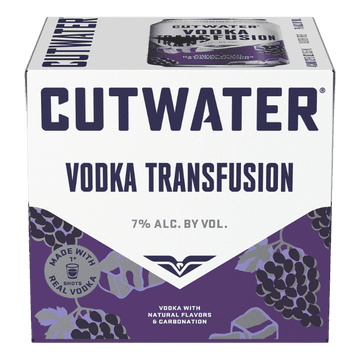 CUTWATER GRAPE VODKA TRANSFUSION 4 PK CANS 12 OZ