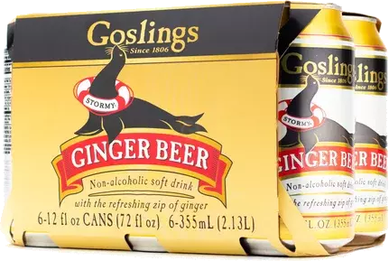 GOSLING PEACH GINER BEER 4/6 CANS 12 OZ