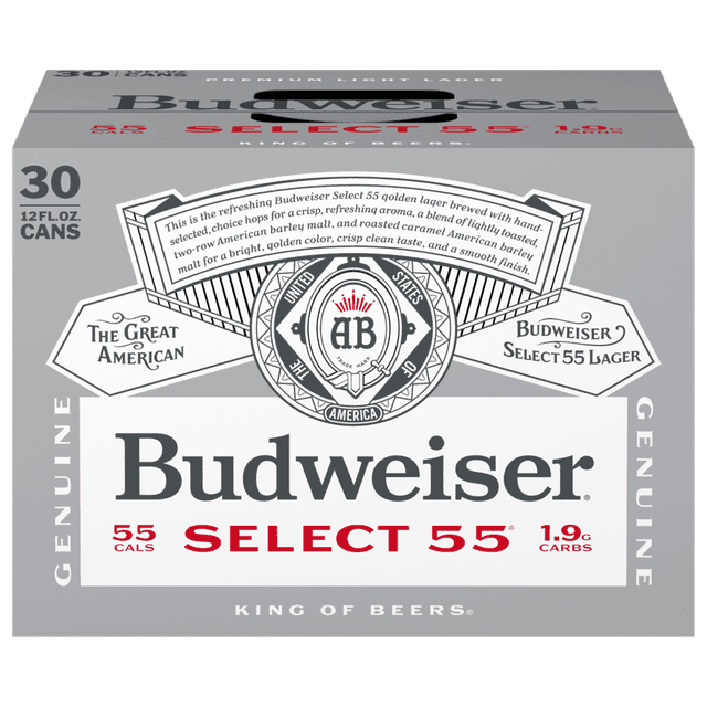 BUD SELECT 55 30 PACK CAN 12 OZ