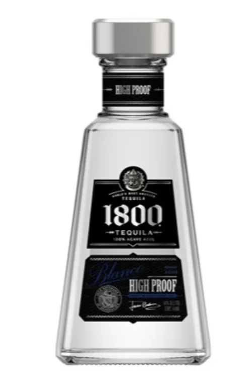 1800 TEQUILA 80@ BLANCO HIGH PROOF 375 ML