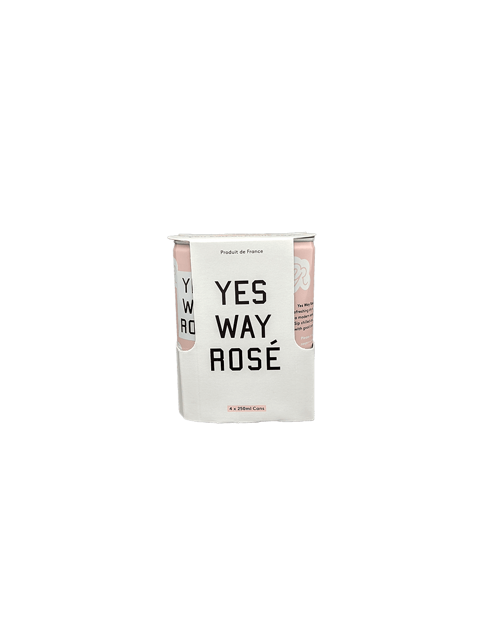 YES WAY ROSE 4 PACK CANS 250 ML