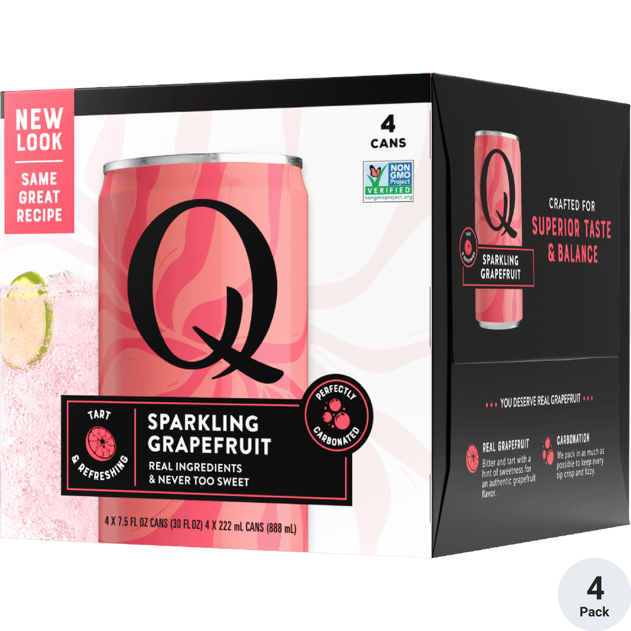 Q GRAPEFRUIT 4 PACK 7 OZ
